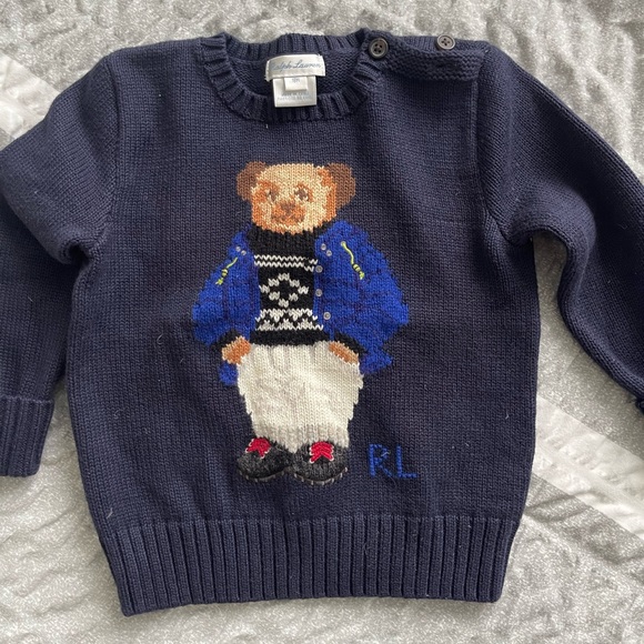 (2) Ralph Lauren sweaters 18mos - Picture 1 of 4